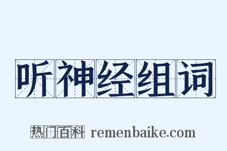 听神经组词是什么意思的图片
